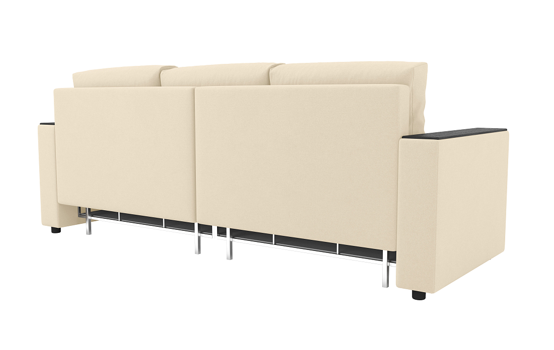 Гермес / Диван - кровать 3-х мест велюр вивальди крем